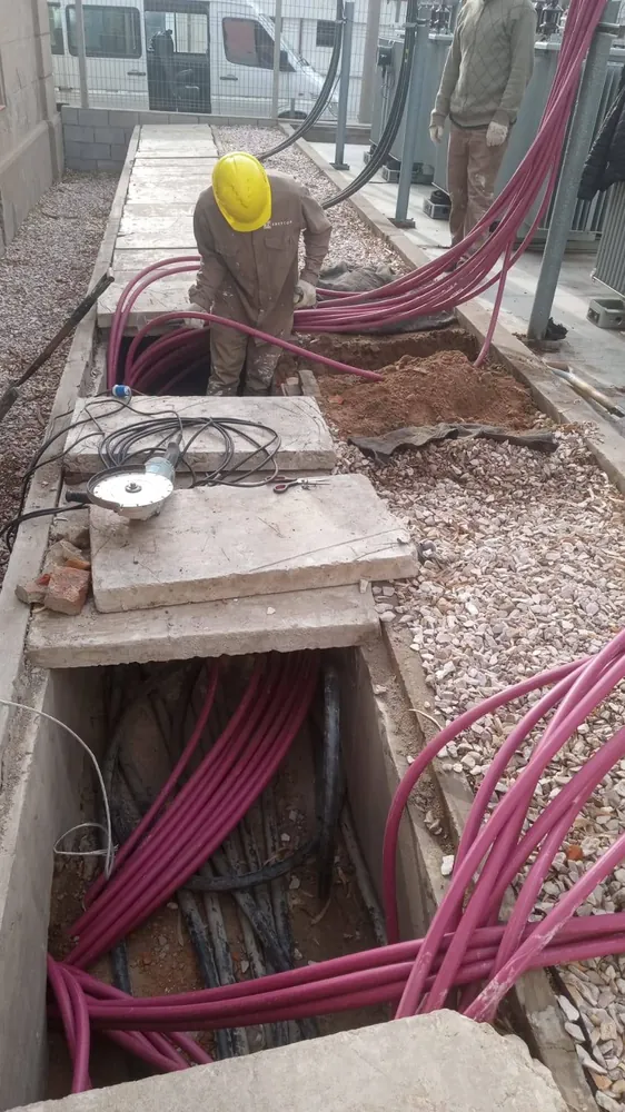 Tendido de cables de potencia